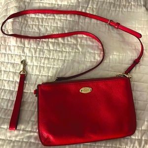 Coach, hot, pink/fuchsia Crossbody and wristlet